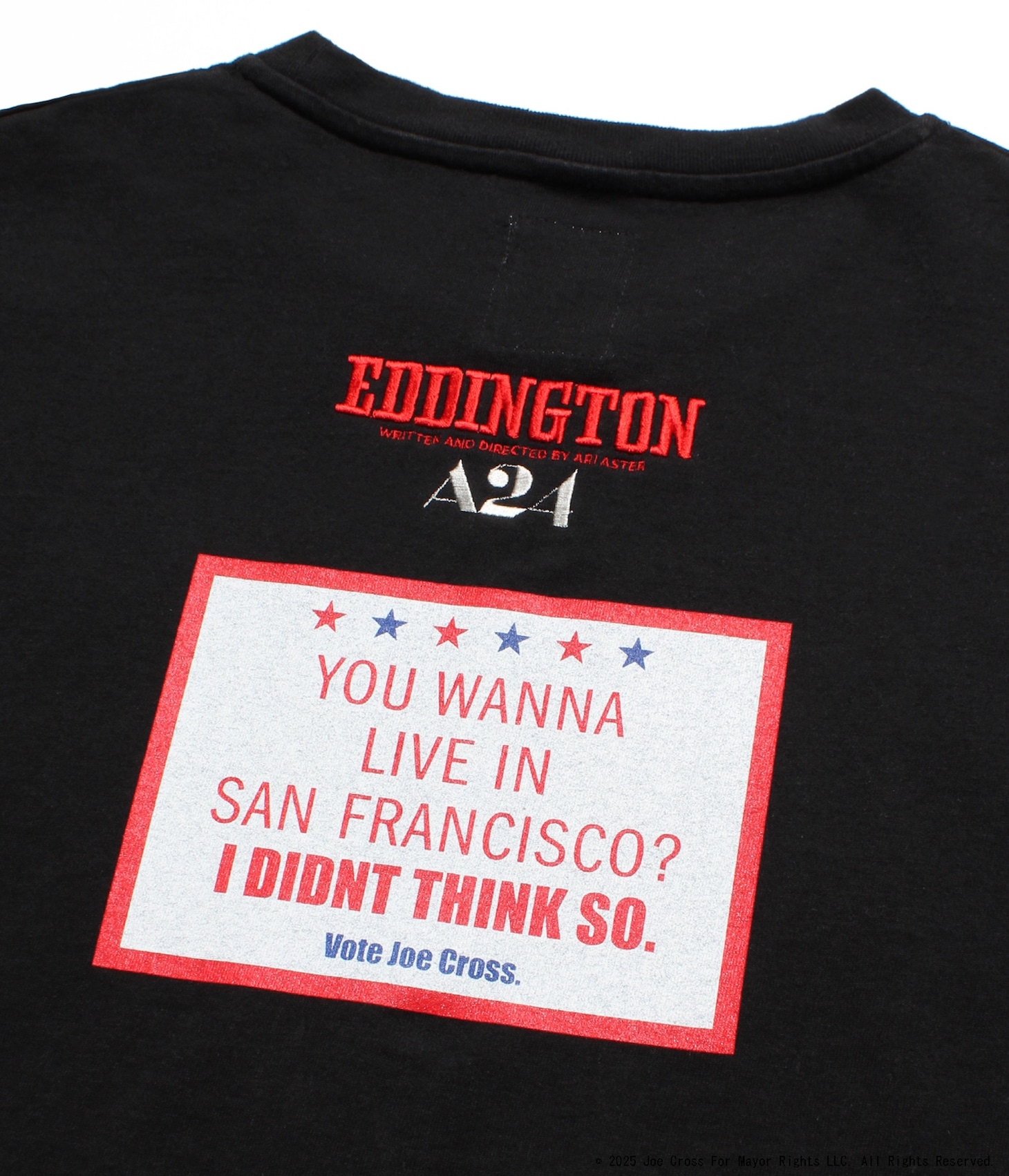 エディントンへようこそ × WACKO MARIA Tシャツ（ブラック / 1万6500円）