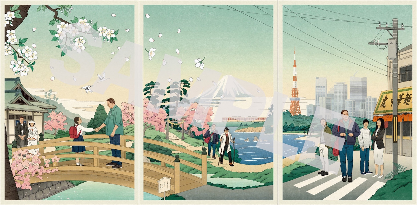 「レンタル・ファミリー」前売り特典のポストカード3枚セット