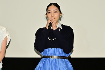 映画「白の花実」公開直前イベントに登壇した美絽