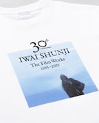 ＜IWAI SHUNJI The Film Works＞30th Anniversary Tシャツ WHITEのプリント部分