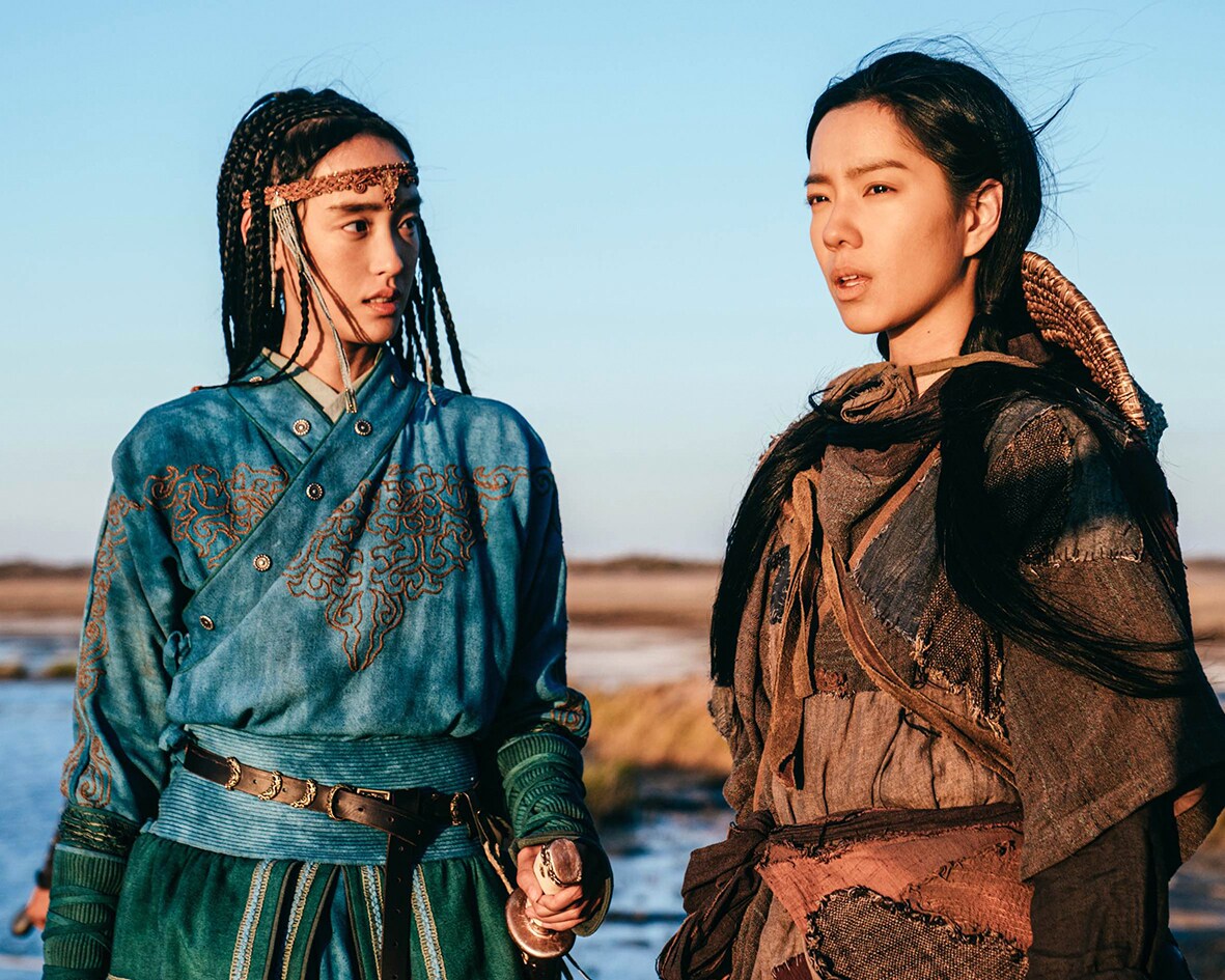 映画「射鵰英雄伝」より、チャン・ウェンシン（張文昕）演じるチンギス