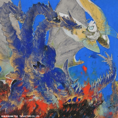 村上裕二による日本画「新モスラのアリア」