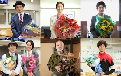 上段左から安藤政信、松本若菜、津田健次郎。下段左から秋山寛貴、長内映里香、木場勝己、市原匠悟