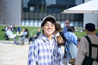 映画「楓」オフショット。福士蒼汰が撮影した宮近海斗