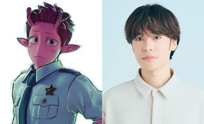 「銀河特急 ミルキー☆サブウェイ 各駅停車劇場行き」左から新キャラクターである警察官のアサミ、小野賢章