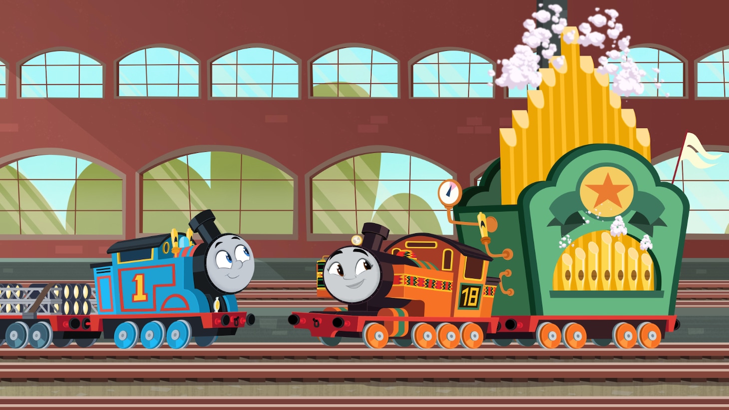 「映画 きかんしゃトーマス いっしょに歌おう！ドレミファ♪ソドー島」場面カット