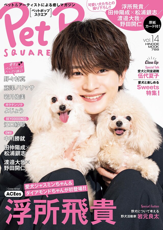 12月12日発売の雑誌・Pet Pop SQUARE vol. 14の表紙（日之出出版）