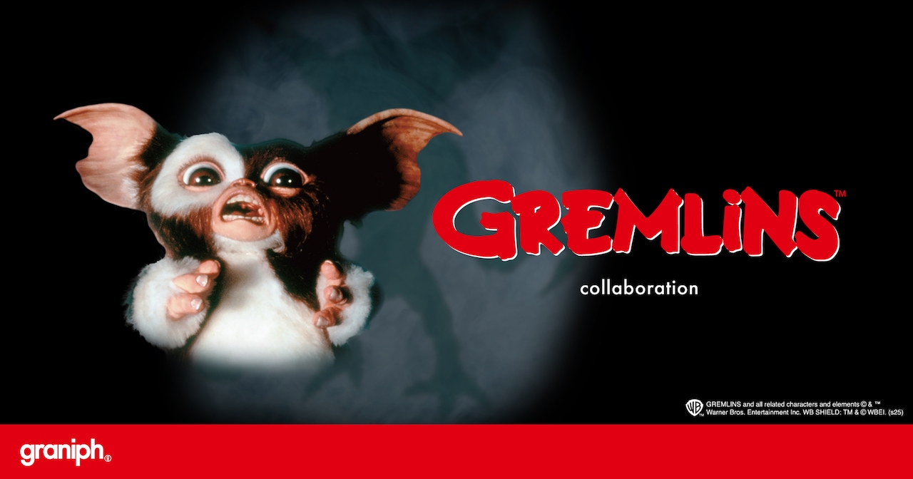 グラニフ×映画「グレムリン」コラボアイテム発売告知ビジュアル