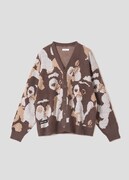 ギズモ ハニカミ パターン | ジャカードＶネックカーディガン（税込7900円）