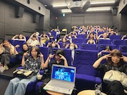 第10回「コマ撮り座談会」の様子。「JUNK WORLD」が上映され、監督の堀貴秀がオンライン登壇した