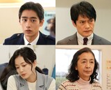 ドラマ「ラムネモンキー」新キャスト。上段左から濱尾ノリタカ、松村雄基。下段左から中越典子、高橋惠子