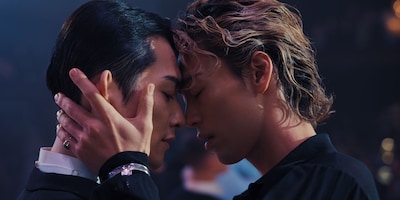 「10DANCE」新場面写真。左から杉木信也（町田啓太）、鈴木信也（竹内涼真）