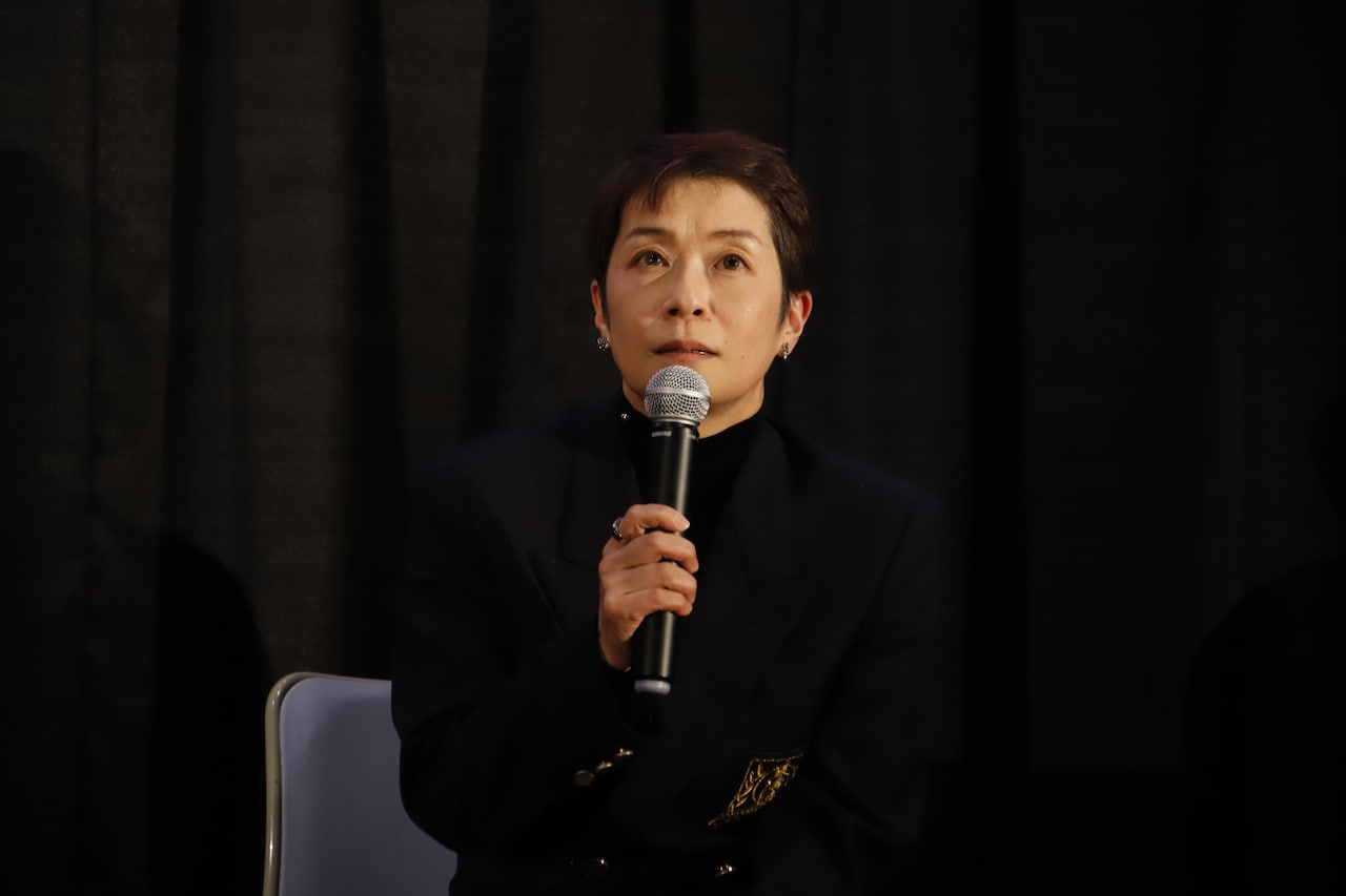 2025年12月13日に行われた、「ビー・バップ・ハイスクール」劇場公開40周年イベント「清水 ビー・バップ・ハイスクール 高校与太郎祭」にて舞台挨拶に登壇した多加野詩子