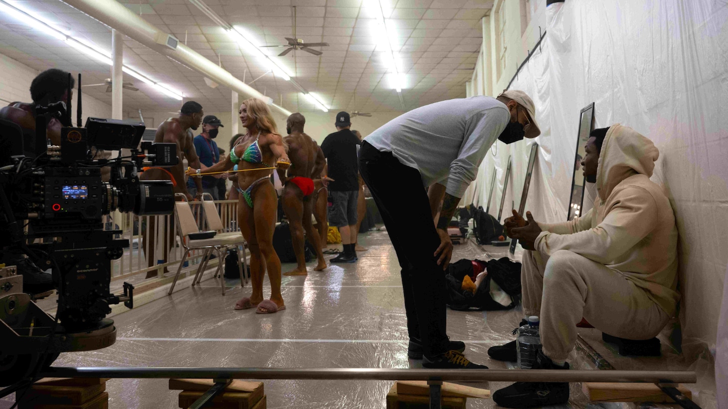 映画「ボディビルダー」メイキング写真