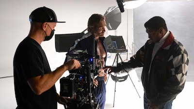 映画「ボディビルダー」メイキング写真