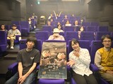 第11回「コマ撮り座談会」の「かたつむりのメモワール」上映後トークにて、前列左から合田経郎、阿部靖子、竹内泰人