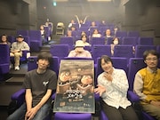 第11回「コマ撮り座談会」の「かたつむりのメモワール」上映後トークにて、前列左から合田経郎、阿部靖子、竹内泰人