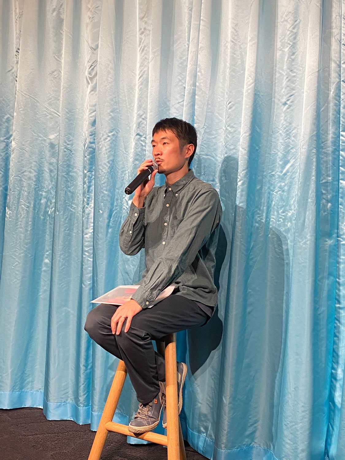 第8回「コマ撮り座談会」にて、上映後トークに登壇したコマドリストの竹内泰人