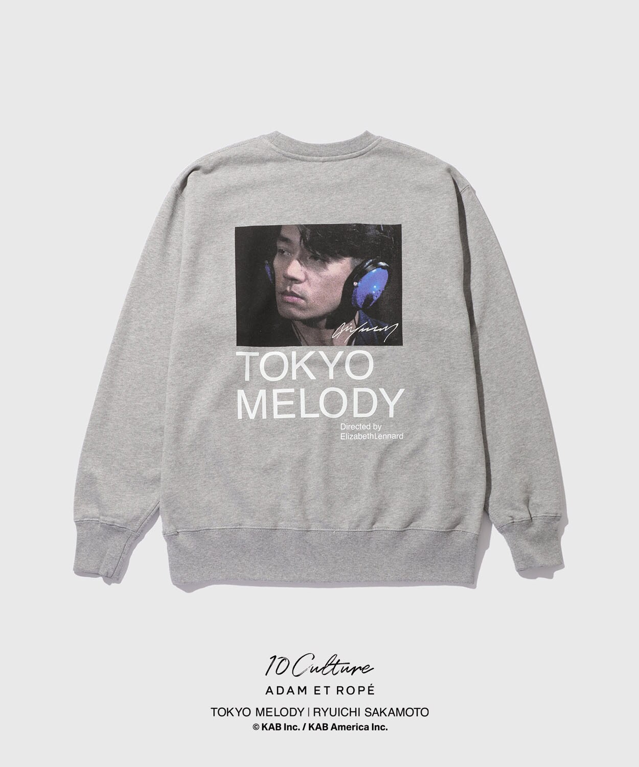 TOKYO MELODY RYUICHI SAKAMOTO スウェット スウェット（グレー / 背面 / 税込1万5400円） [画像・動画ギャラリー