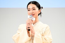 映画「国宝」歌舞伎座大晦日特別上映会に登壇した見上愛