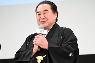 映画「国宝」歌舞伎座大晦日特別上映会に登壇した中村鴈治郎