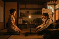 連続テレビ小説「ばけばけ」より、髙石あかり演じる主人公トキ（左）と、トミー・バストウ演じるヘブン（右）
