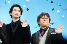 左から渡邊圭祐、三木孝浩