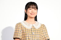 映画「ただいまって言える場所」完成披露上映会に登壇した川口真奈