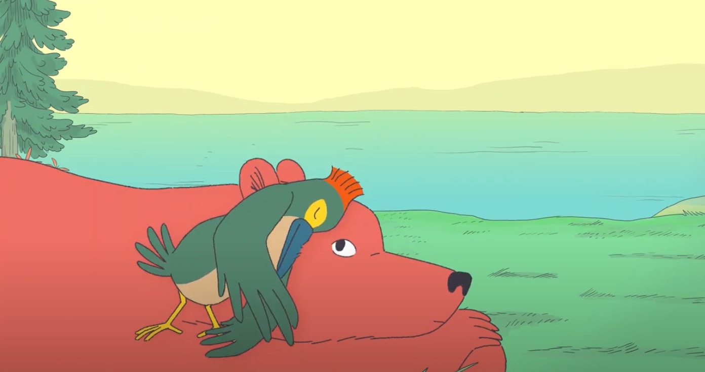 「クマと鳥」場面カット