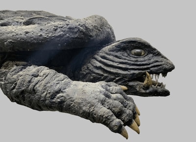 「ガメラEXPO in なんば」で展示される“飛びガメラ”