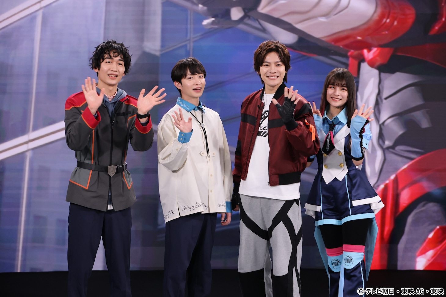 左から安田啓人、松永有紘、長田光平、有坂心花