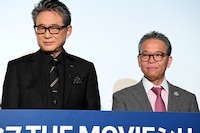 「2時間サスペンスTHE MOVIE シリーズ」製作発表会見の様子。左から船越英一郎、菅井敦