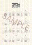 「神社 悪魔のささやき」ムビチケカード第2弾特典の「カレンダーカード2026」裏面