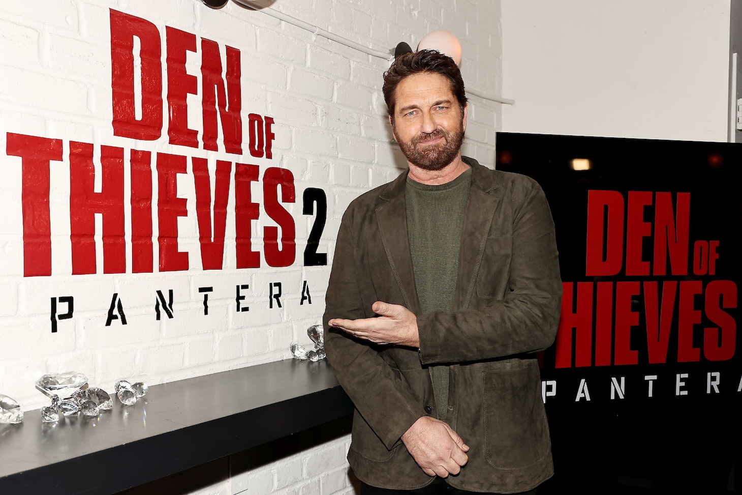 「アウトローズ」アメリカ・ニューヨークでの特別試写イベントに参加したジェラルド・バトラー