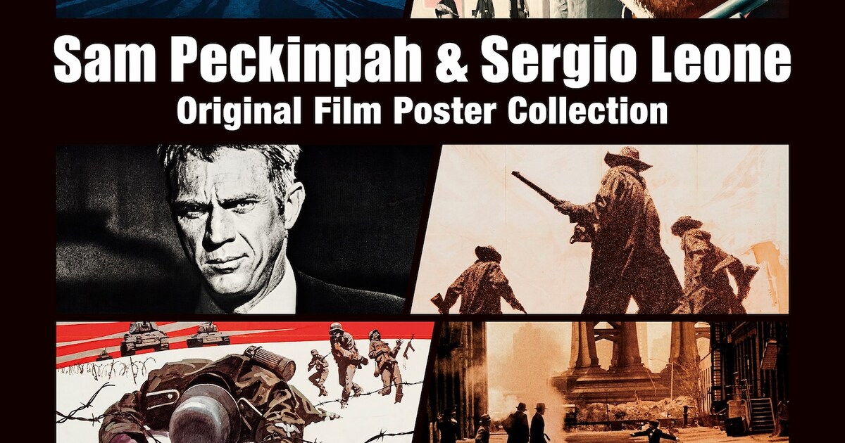 サム・ペキンパーとセルジオ・レオーネの映画ポスター集発売、掲載数は 