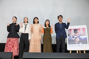 「終点のあの子」公開記念イベントの様子。左から南琴奈、中島セナ、當真あみ、平澤宏々路、吉田浩太