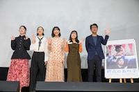 「終点のあの子」公開記念イベントの様子。左から南琴奈、中島セナ、當真あみ、平澤宏々路、吉田浩太