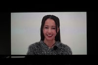 映画「#拡散」で新聞記者・福島美波を演じた沢尻エリカ。ビデオメッセージが披露された