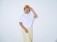 三共食品が展開するサステナブルアパレルブランド「GOODFOOD」とのコラボレーションを行った田中律子