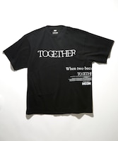 「トゥギャザー」ドッキング TEE（M / L / XL 税込11000円）