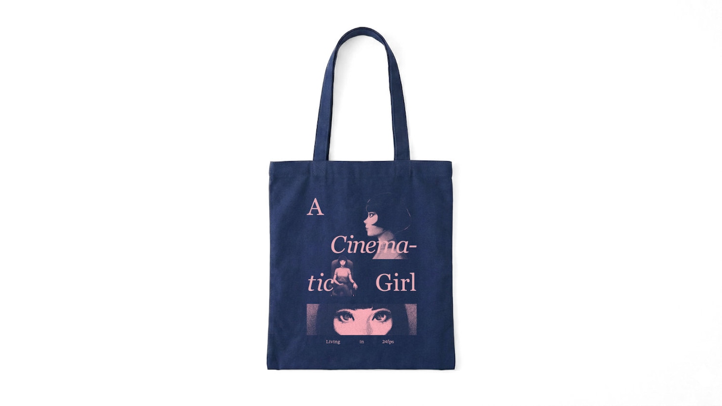 「A Cinematic Girl」トートバッグ