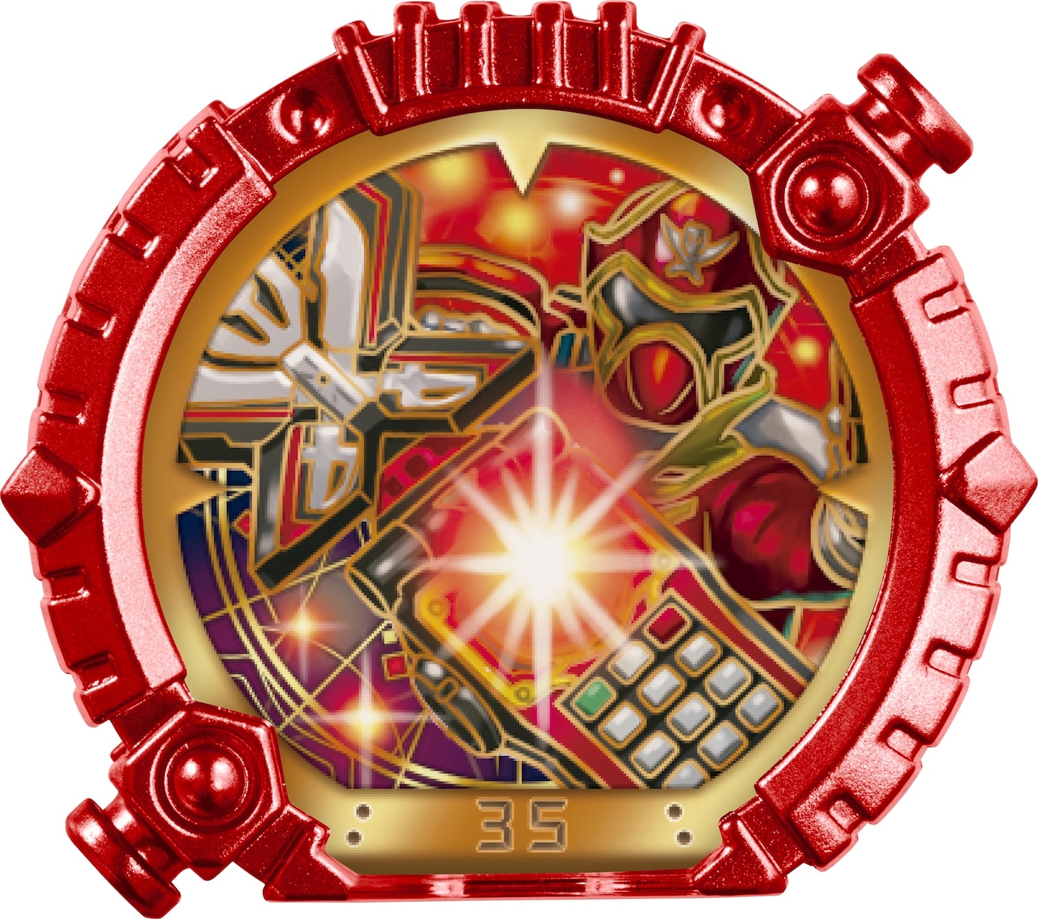 「ナンバーワン戦隊ゴジュウジャーVSブンブンジャー」Blu-ray / DVD特別版に封入されるDXセンタイリング（ゴーカイレッド）