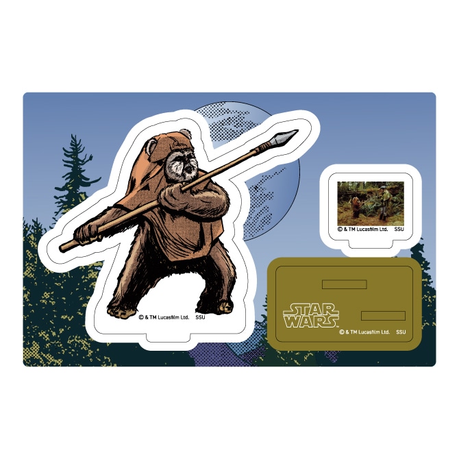 「Happyくじ / STAR WARS 『EWOKS』」F賞のアクリルスタンドイメージ