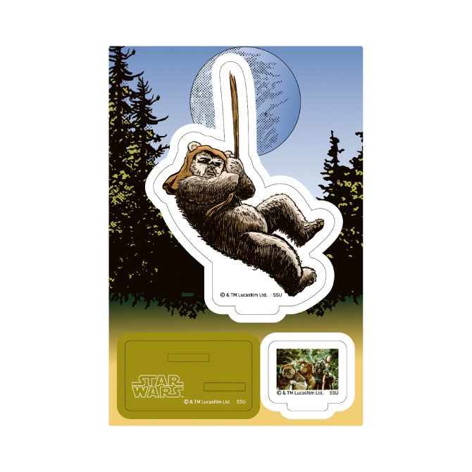 「Happyくじ / STAR WARS 『EWOKS』」F賞のアクリルスタンドイメージ