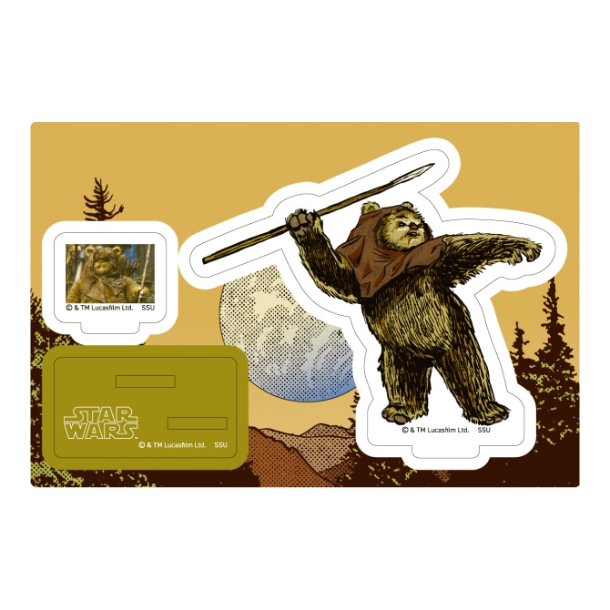 「Happyくじ / STAR WARS 『EWOKS』」F賞のアクリルスタンドイメージ