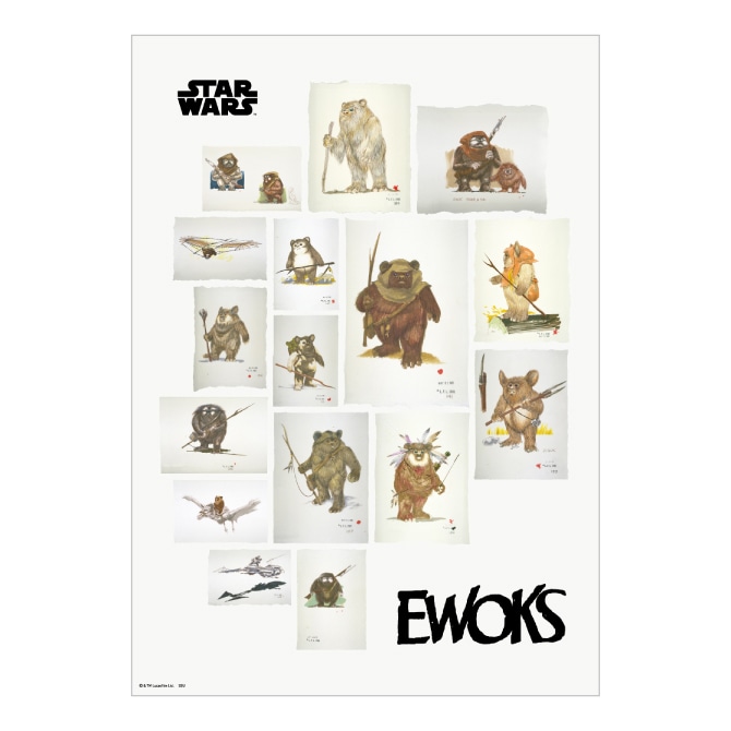 「Happyくじ / STAR WARS 『EWOKS』」H賞のポスターイメージ