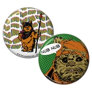 「Happyくじ / STAR WARS 『EWOKS』」I賞の缶バッジセットイメージ