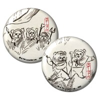 「Happyくじ / STAR WARS 『EWOKS』」I賞の缶バッジセットイメージ