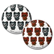 「Happyくじ / STAR WARS 『EWOKS』」I賞の缶バッジセットイメージ