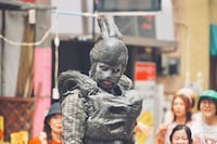 「ハローマイフレンド」場面写真。東京・清瀬市の森でSF映画部の4人が出会うエイリアン